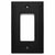 Cosmas 25000-FB Flat Black Single GFCI / Decora Wall Plate