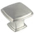 Satin nickel drawer knob with subtle pyramid design