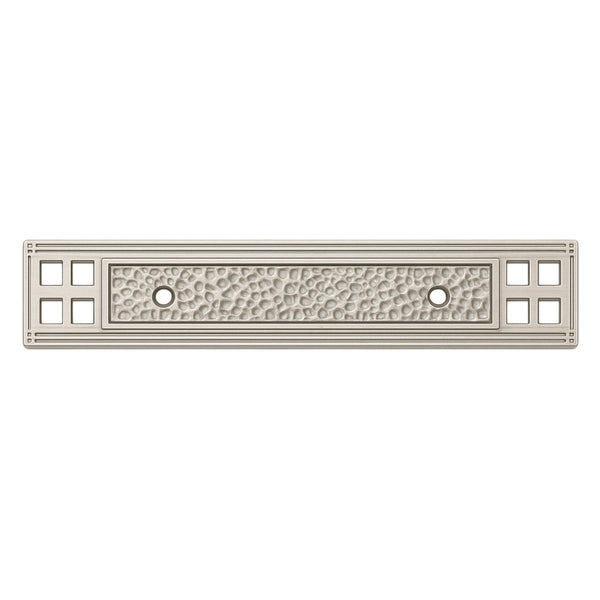 Cosmas 10554SN Satin Nickel Zinc Cabinet Pull Backplate - Cosmas