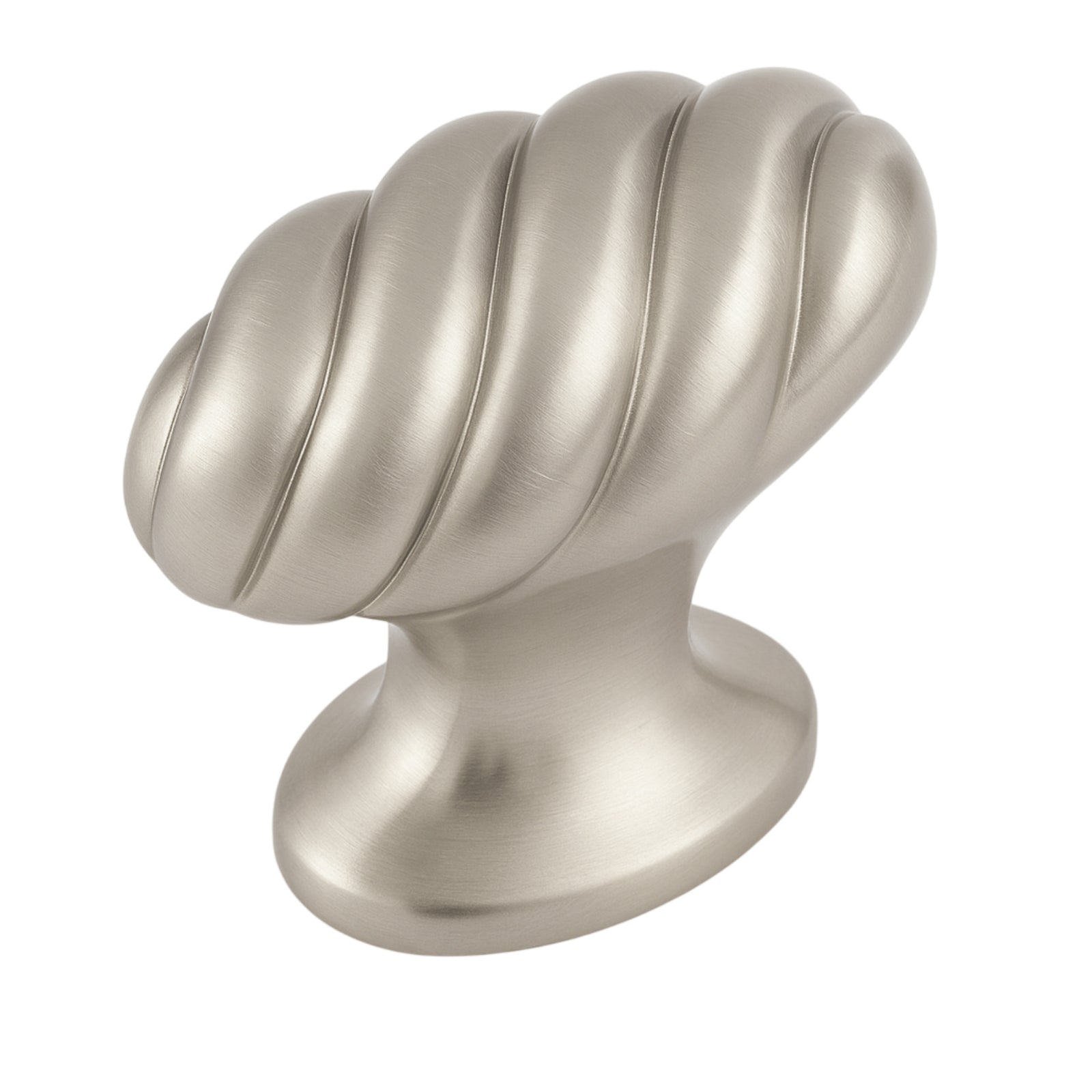 Cosmas 1471SN Satin Nickel Twist Cabinet Knob