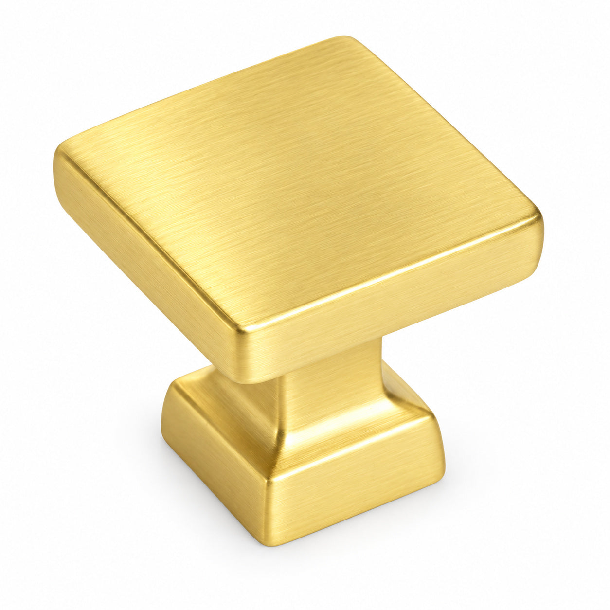 Cosmas 1480BB Brushed Brass Modern Contemporary Square Cabinet Knob