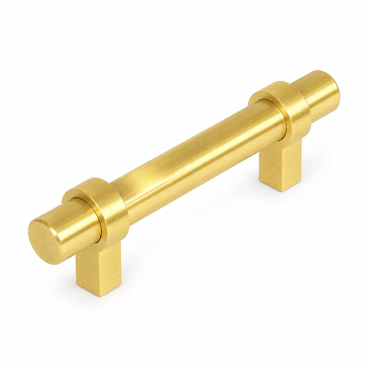 Cosmas 161-2.5BB Brushed Brass Euro Style Bar Pull
