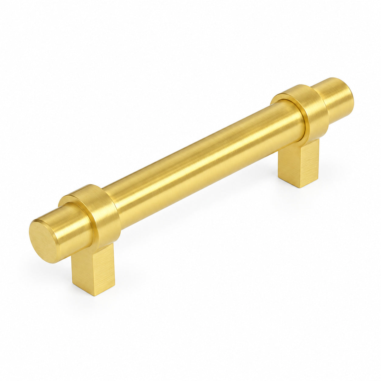 Cosmas 161-3.5BB Brushed Brass Euro Style Bar Pull