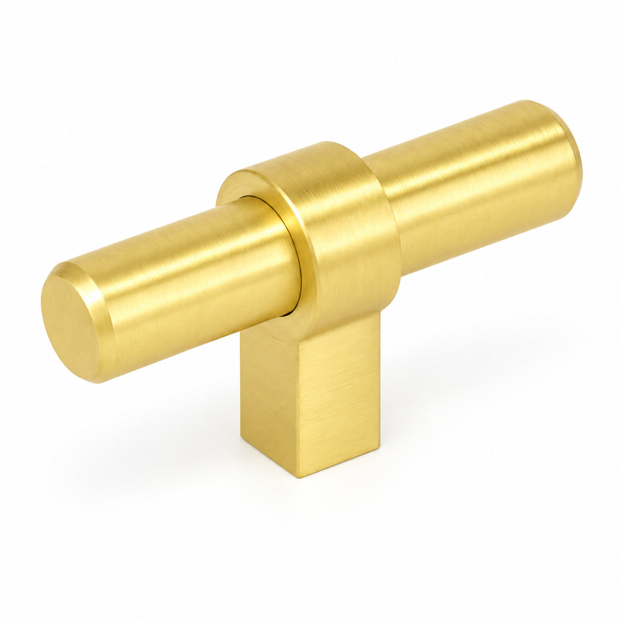 Cosmas 181BB Brushed Brass Euro Style T Bar Knob
