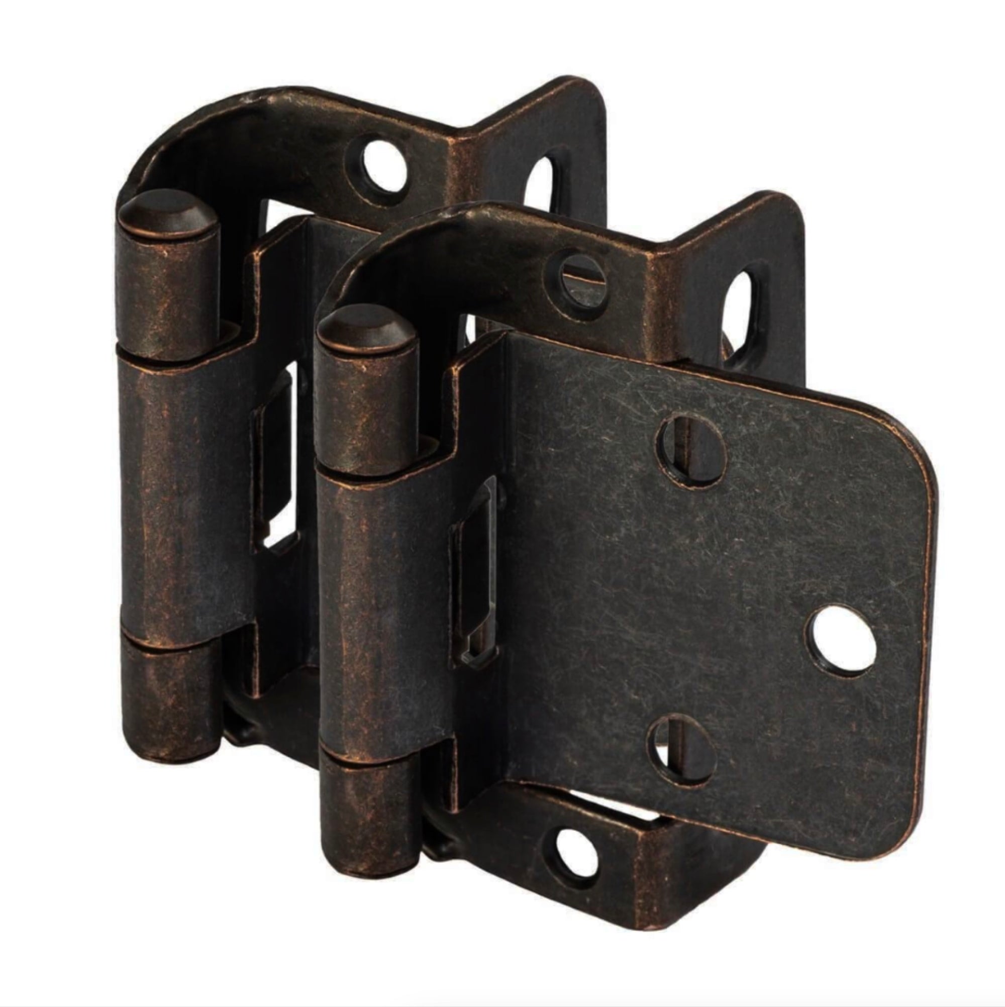 Cosmas 18650-ORB Oil Rubbed Bronze Partial Wrap Hinge 1/2" Overlay