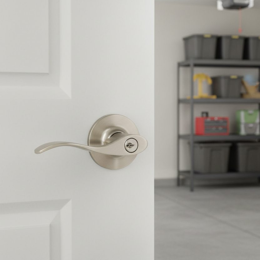 Cosmas 80 Series Satin Nickel Entry Door Lever