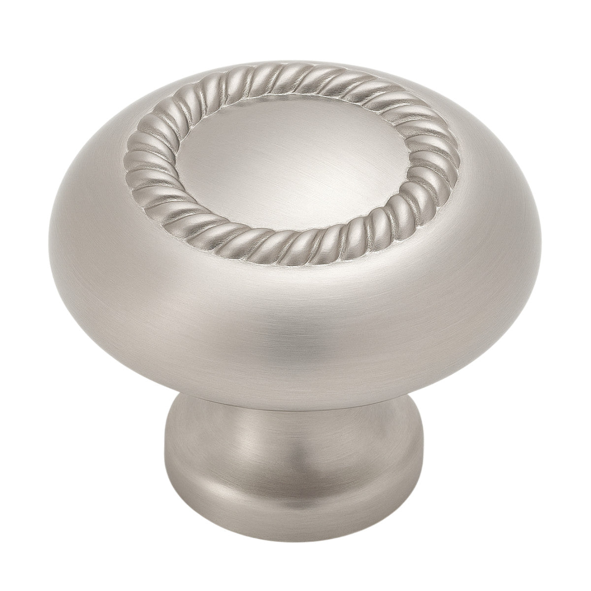 Cosmas 228SN Satin Nickel Rope Cabinet Knob