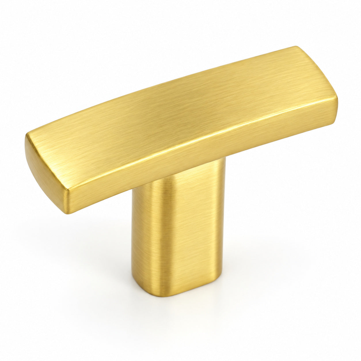 Cosmas 2363BB Brushed Brass Subtle Arch Cabinet T Knob