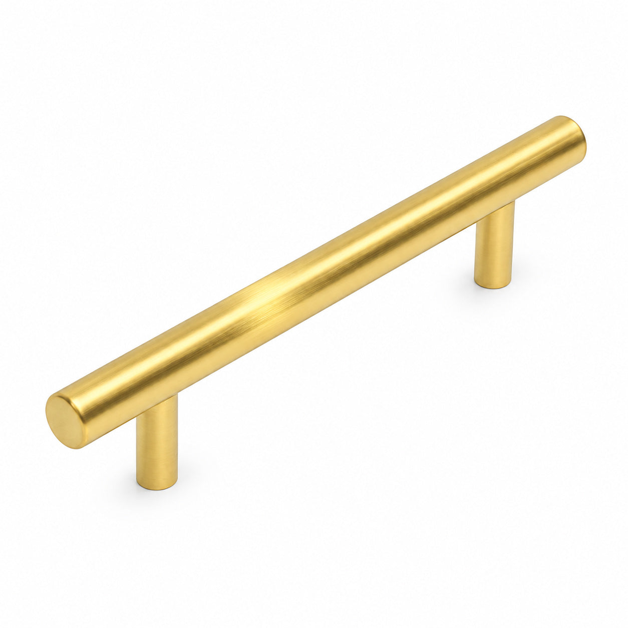 Cosmas 305-128BB Brushed Brass Euro Style Bar Pull