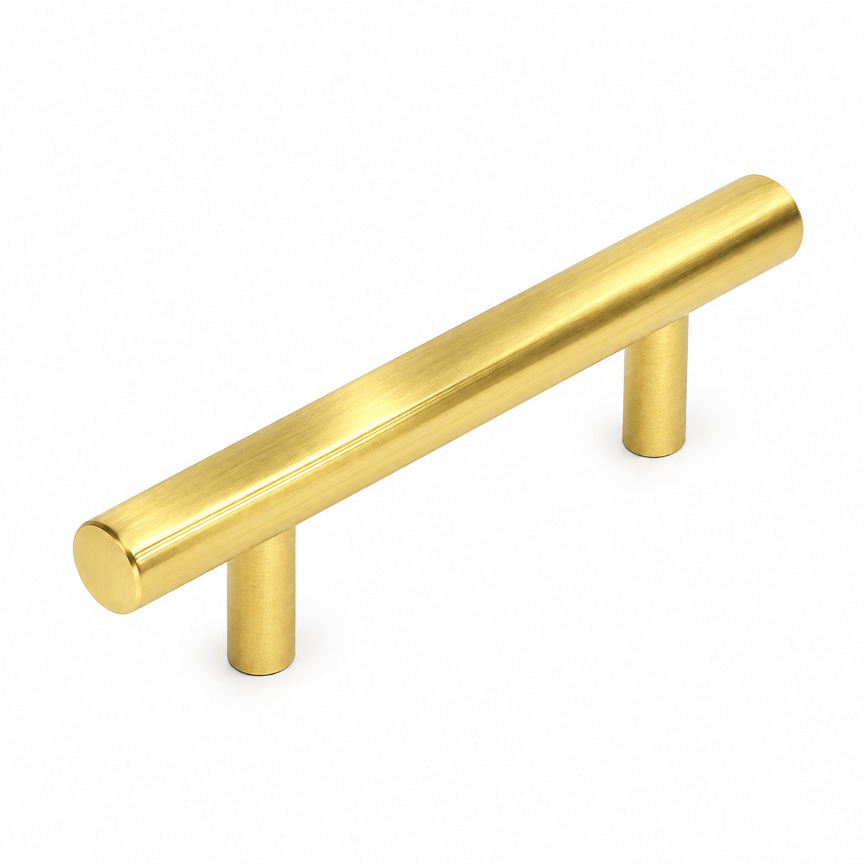 Cosmas 305-2.5BB Brushed Brass Euro Style Bar Pull