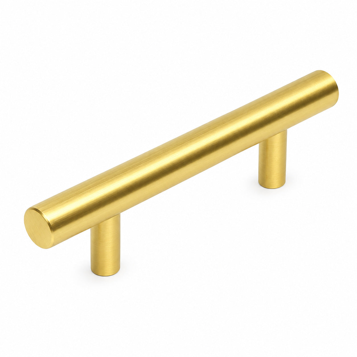 Cosmas 305-3.5BB Brushed Brass Euro Style Bar Pull