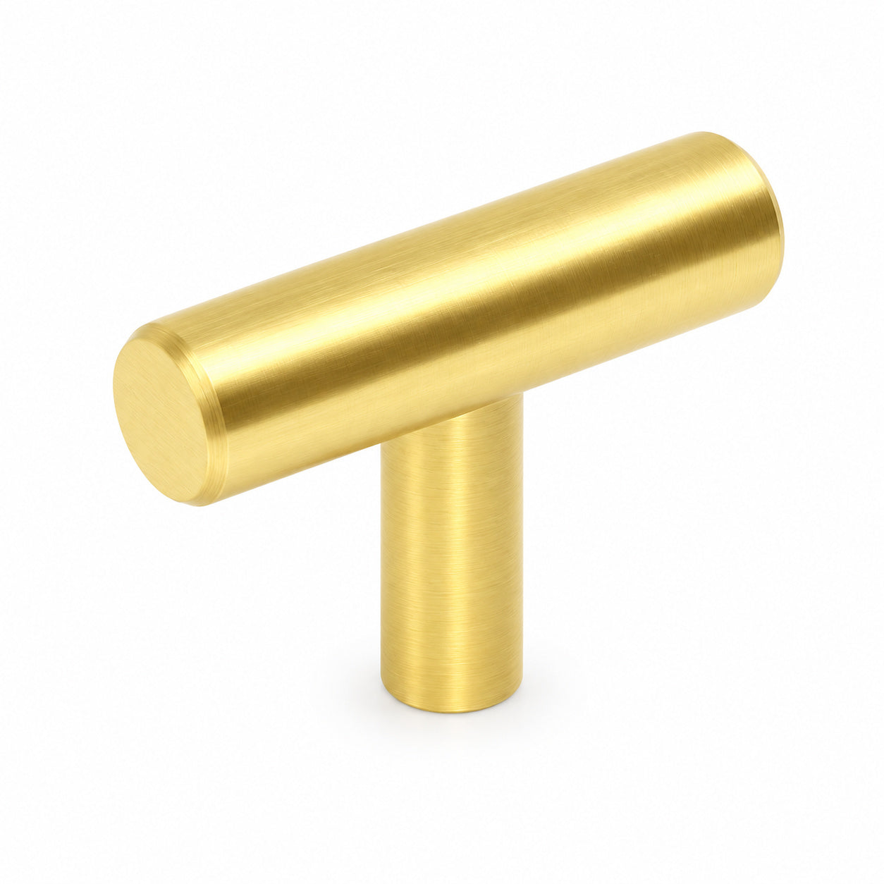 Cosmas 305BB Brushed Brass Euro Style T Bar Knob