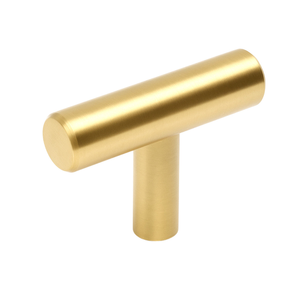 Cosmas 305BB Brushed Brass Euro Style T Bar Knob