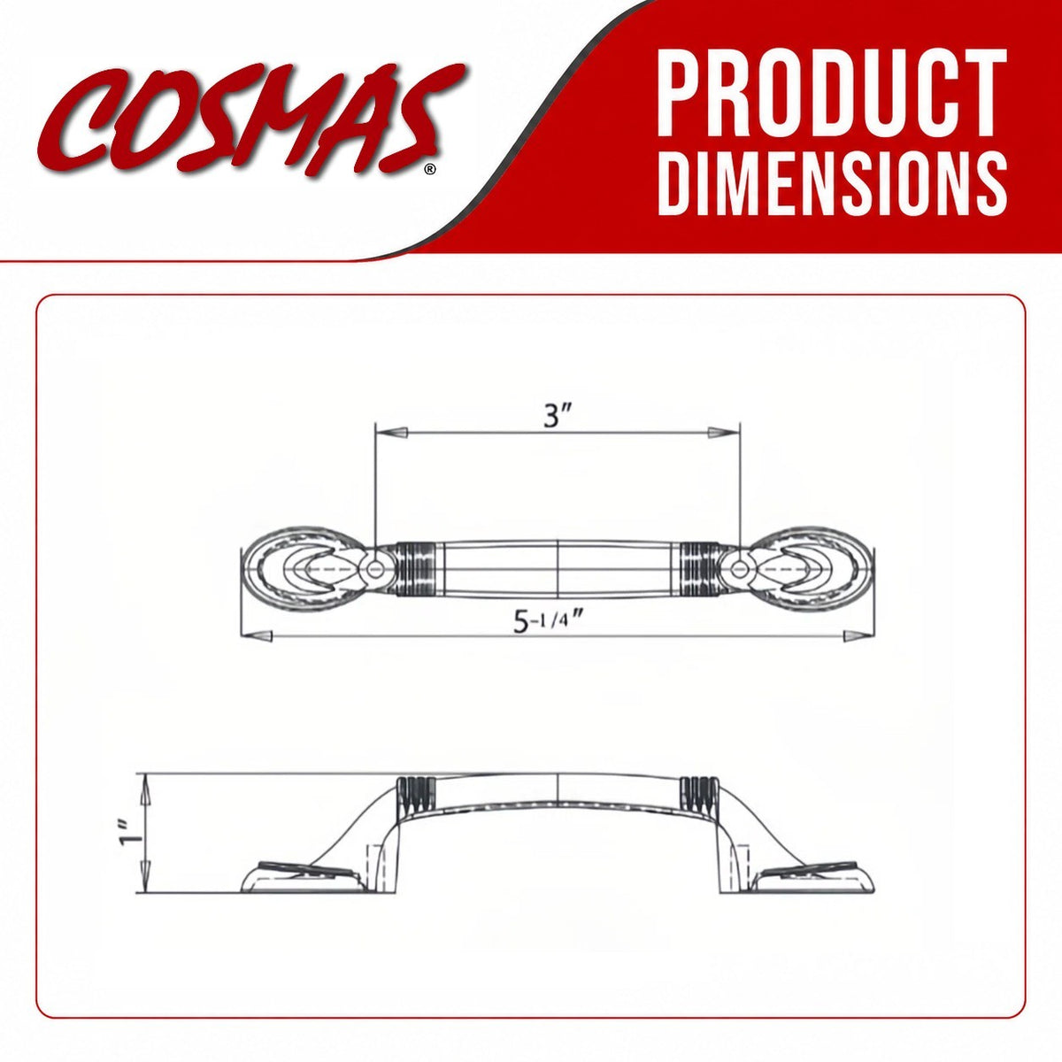 Cosmas 4183GC Gold Champagne Cabinet Pull