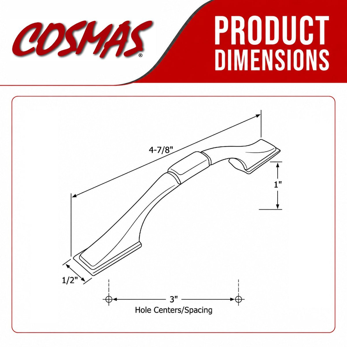 Cosmas 4232ORB Oil Rubbed Bronze Cabinet Pull