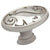 Cosmas 4297SN Satin Nickel Floral Cabinet Knob