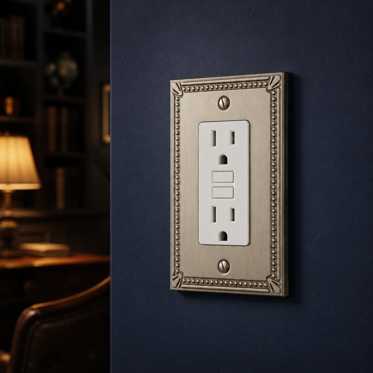 Cosmas 44000-SN Satin Nickel Single GFCI / Decora Wall Plate