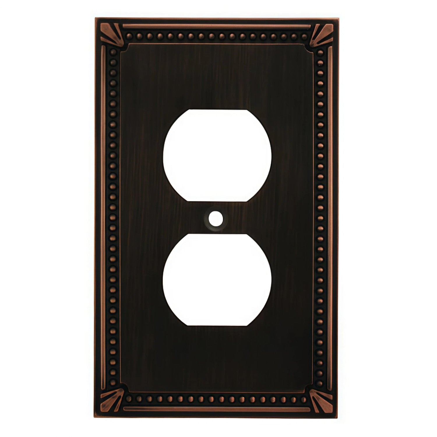 OUTLET【キャメル、黒 ブラック、Dブラウン 140㎝×30本】 Cosmas 44018-ORB Oil Rubbed Bronze Single Duplex Outlet Wall Plate