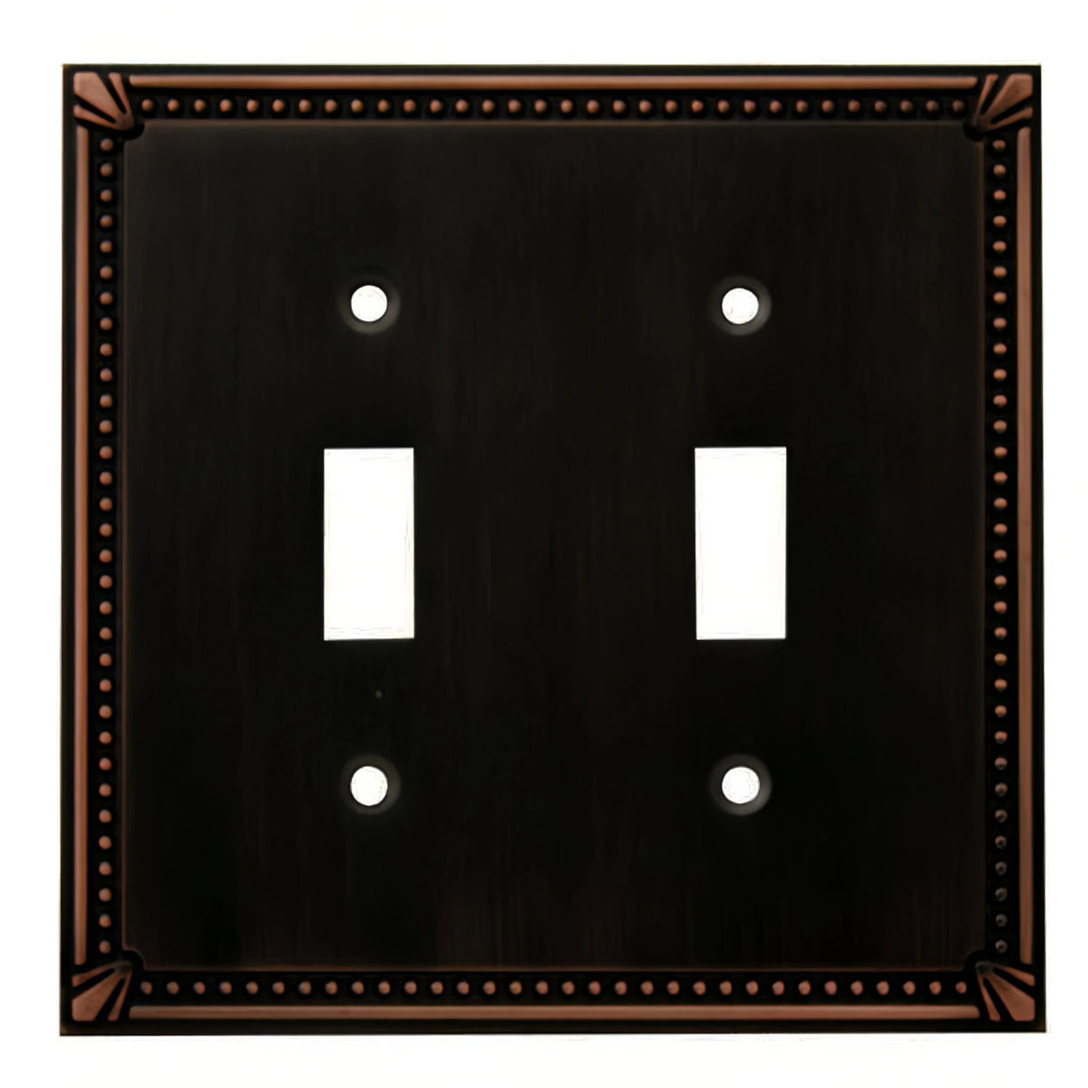 Cosmas 44031-ORB Oil Rubbed Bronze Double Toggle Switchplate Cover