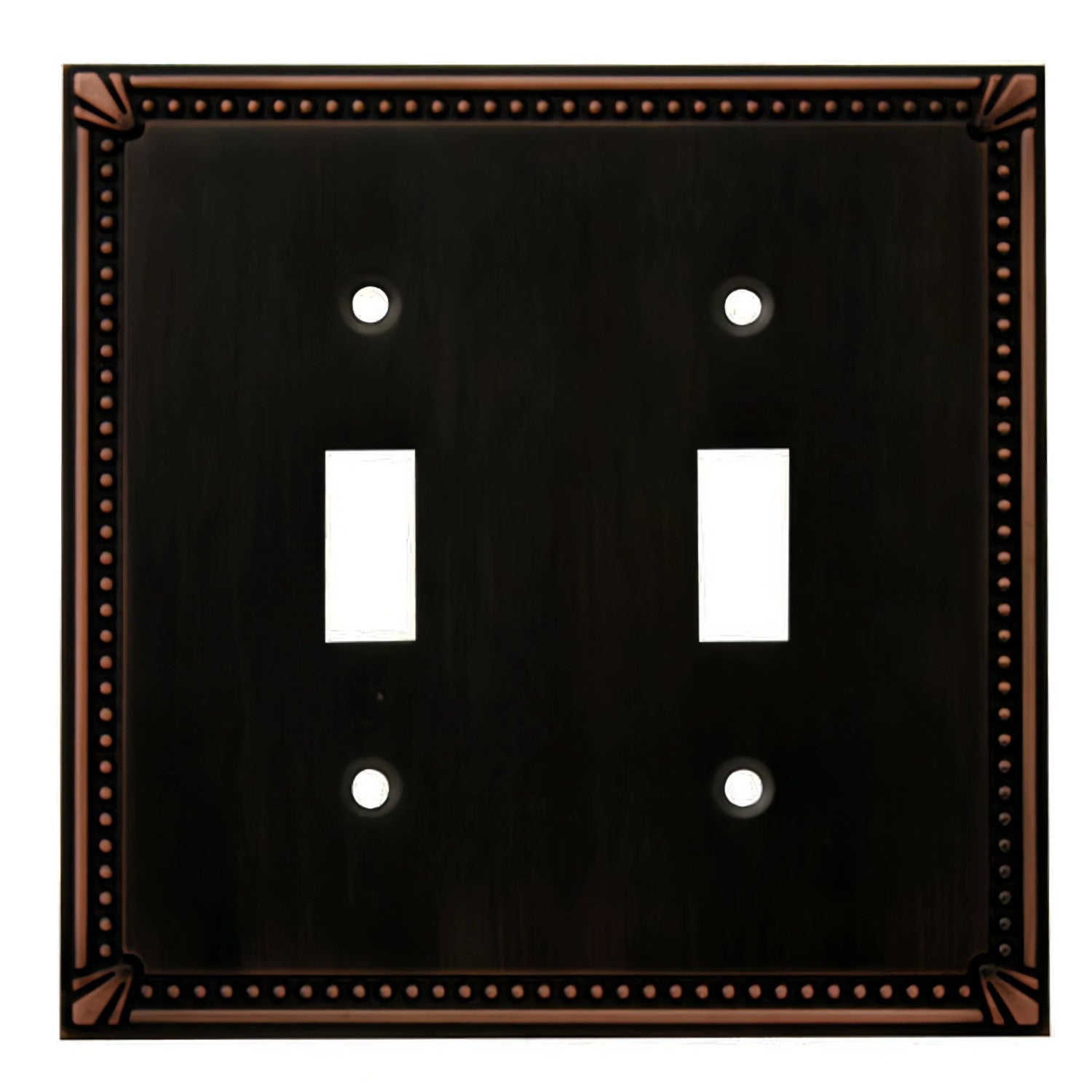 Cosmas 44031-ORB Oil Rubbed Bronze Double Toggle Switchplate Cover