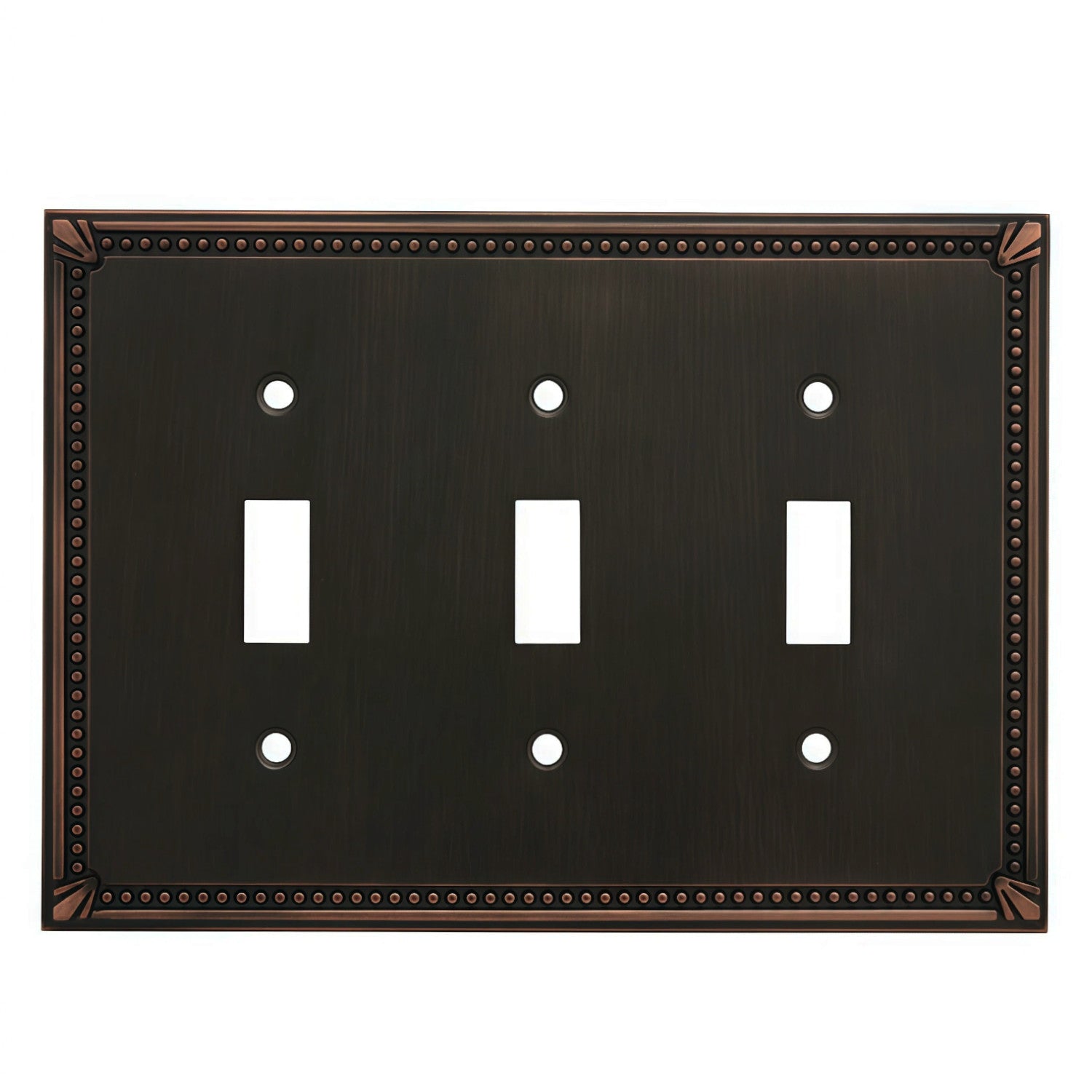Cosmas 44032-ORB Oil Rubbed Bronze Triple Toggle Switchplate Cover