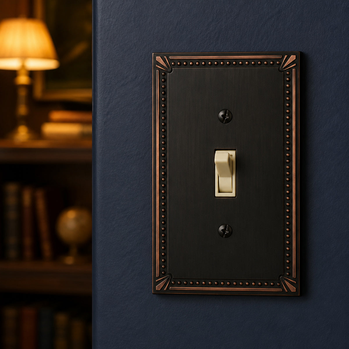 Cosmas 44055-ORB Oil Rubbed Bronze Single Toggle Switchplate Cover