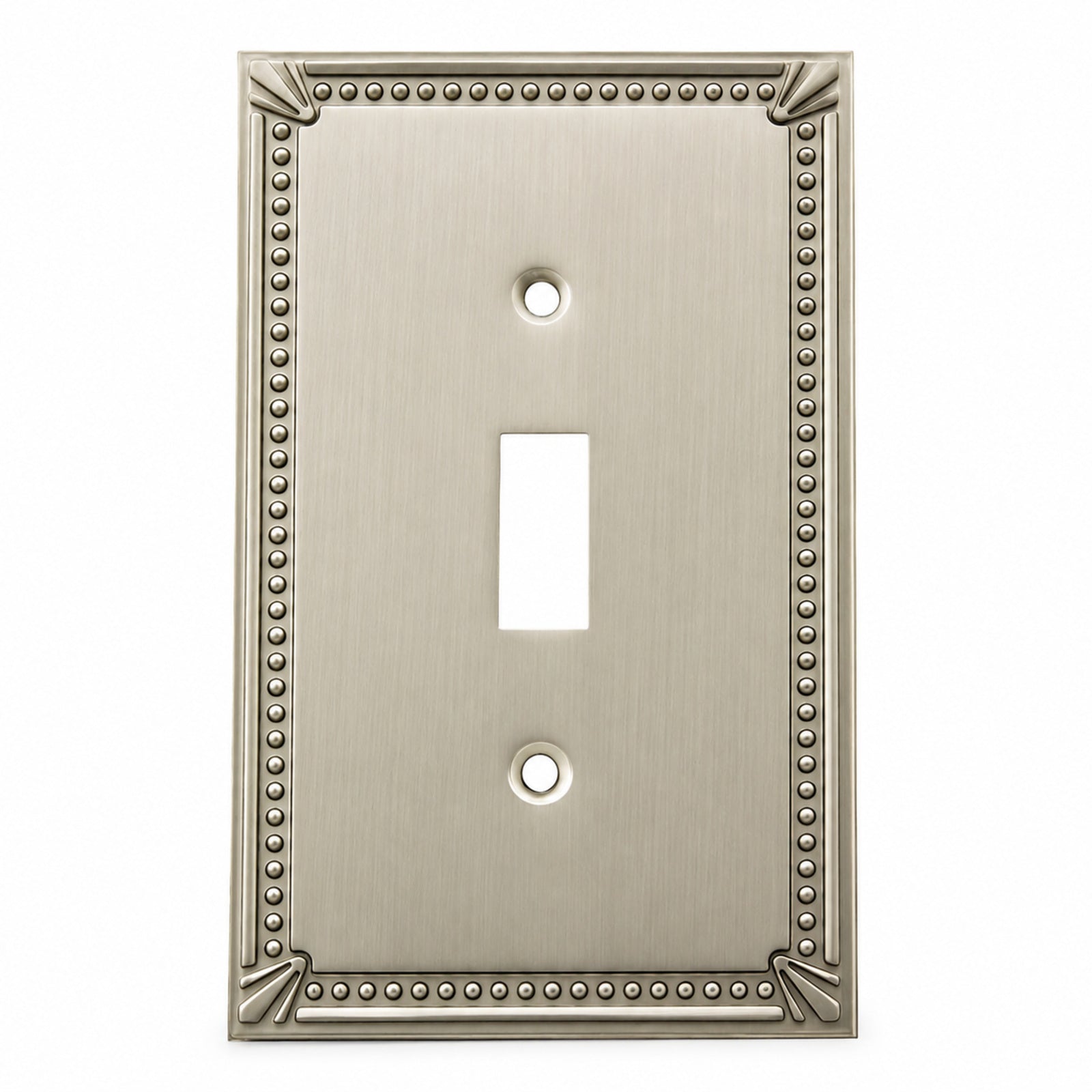 Cosmas 44055-SN Satin Nickel Single Toggle Switchplate Cover