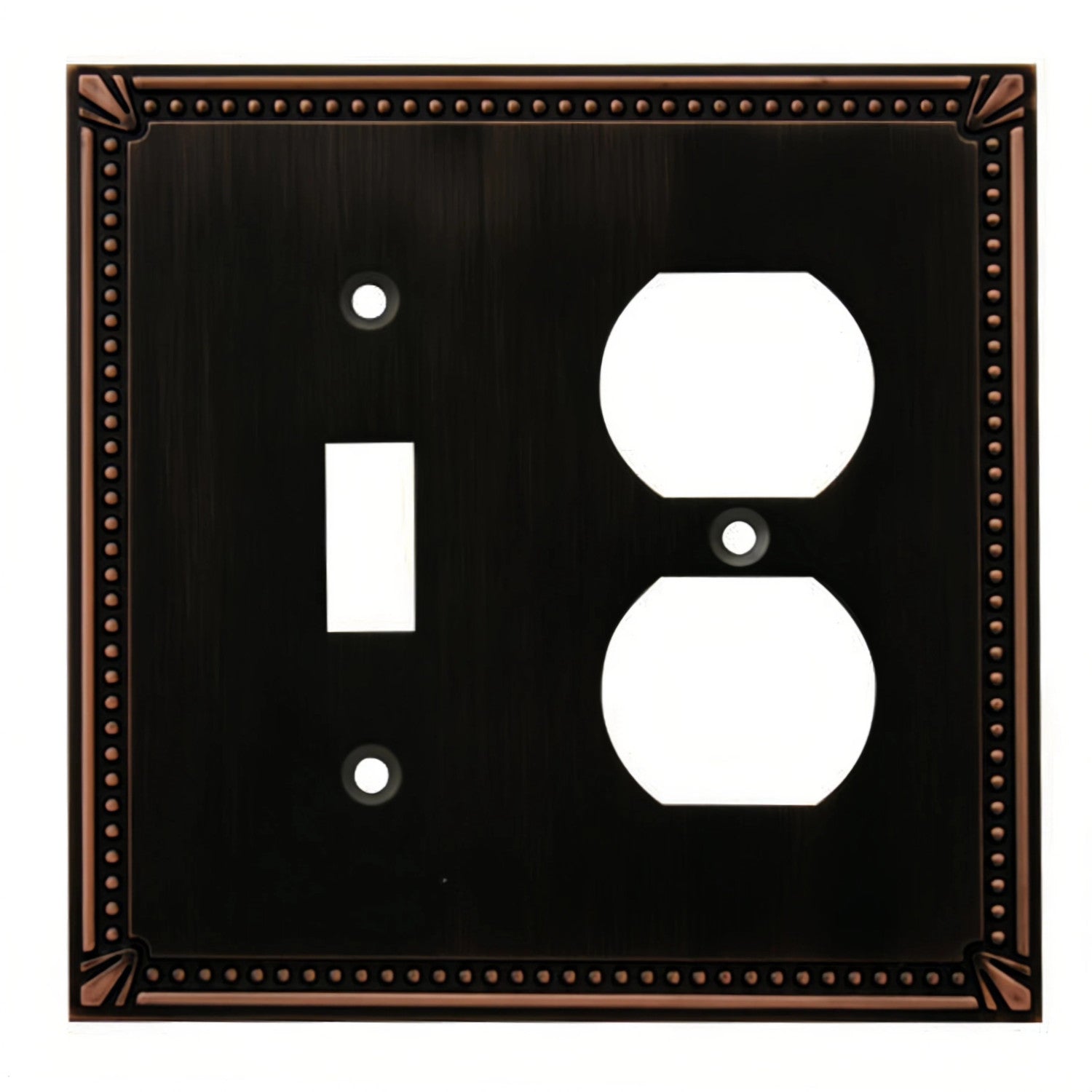 Cosmas 44059-ORB Oil Rubbed Bronze Single Toggle / Duplex Combo