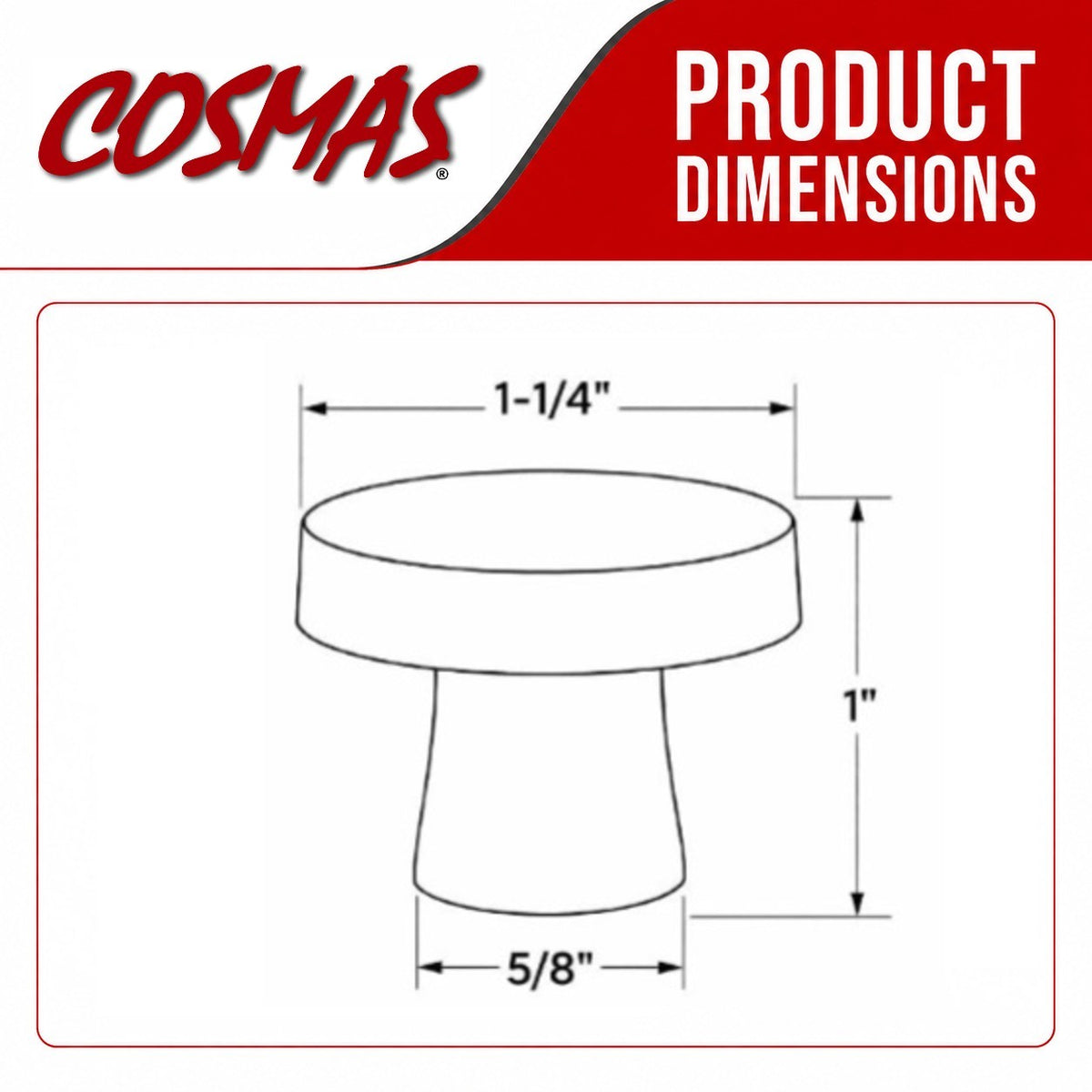 Cosmas 5234ORB Oil Rubbed Bronze Round Contemporary Cabinet Knob
