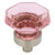 Cosmas 5268SN-P Satin Nickel & Pink Glass Cabinet Knob