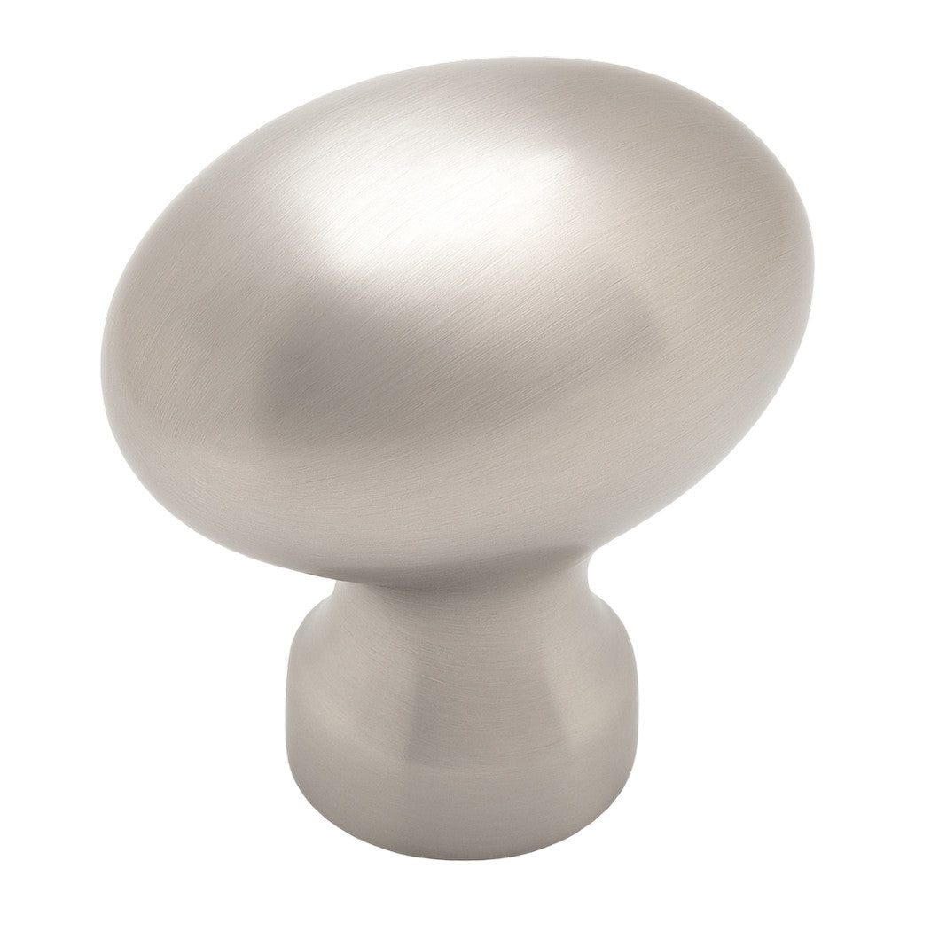 Cosmas 6021SN Satin Nickel Small Football Cabinet Knob