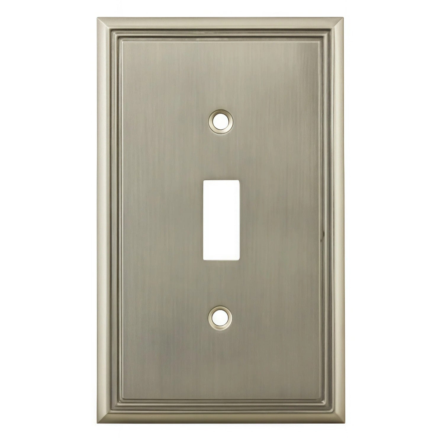 Cosmas 65003-SN Satin Nickel Single Toggle Switchplate Cover