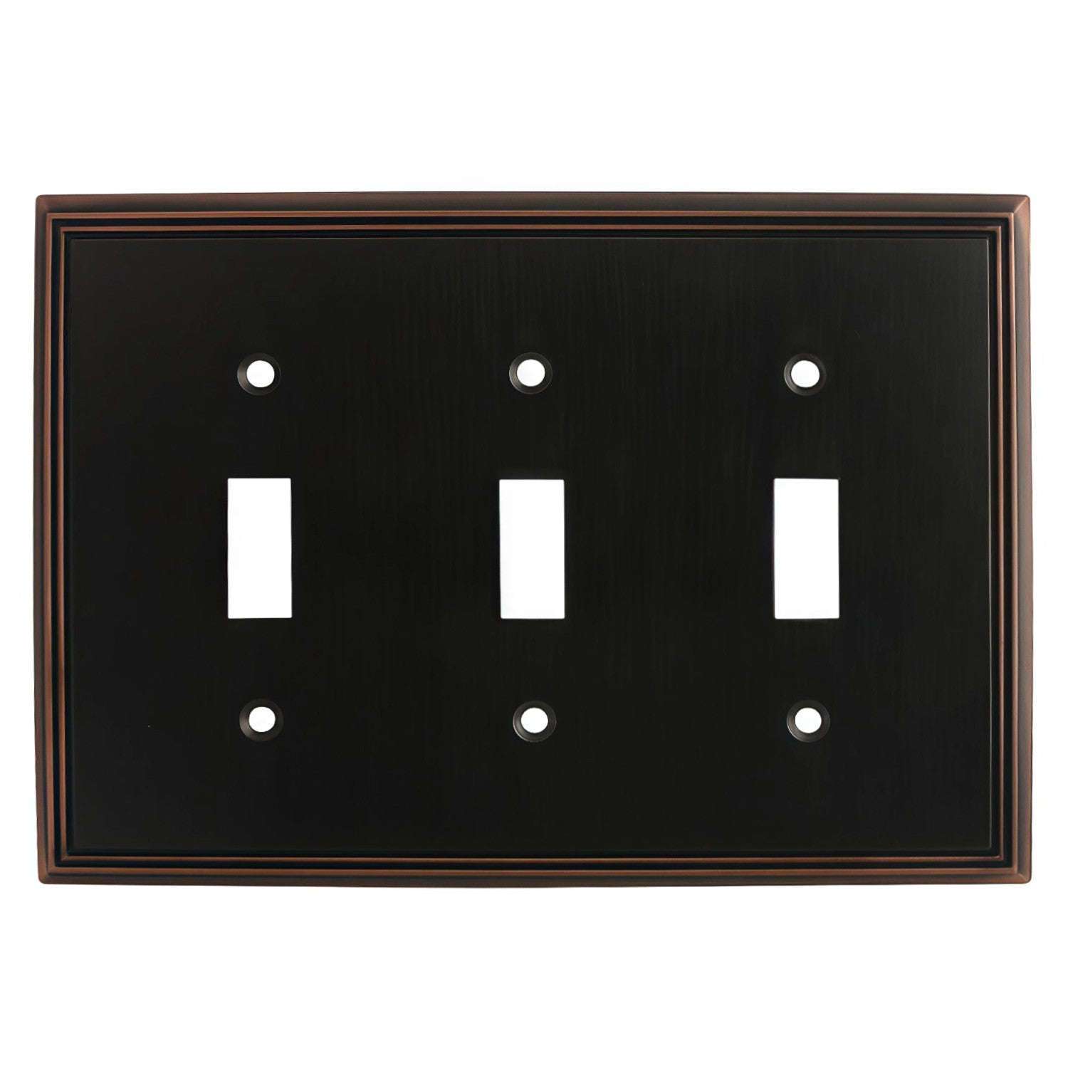 Cosmas 65005-ORB Oil Rubbed Bronze Triple Toggle Switchplate Cover