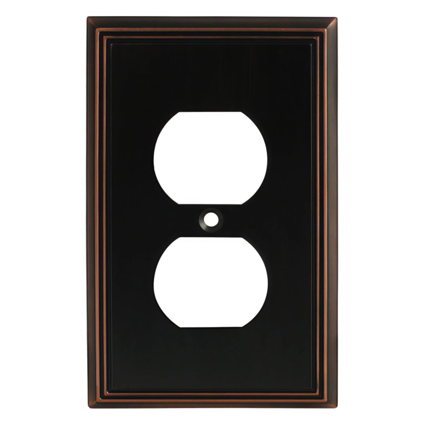 Cosmas 65049-ORB Oil Rubbed Bronze Single Duplex Outlet Wall Plate