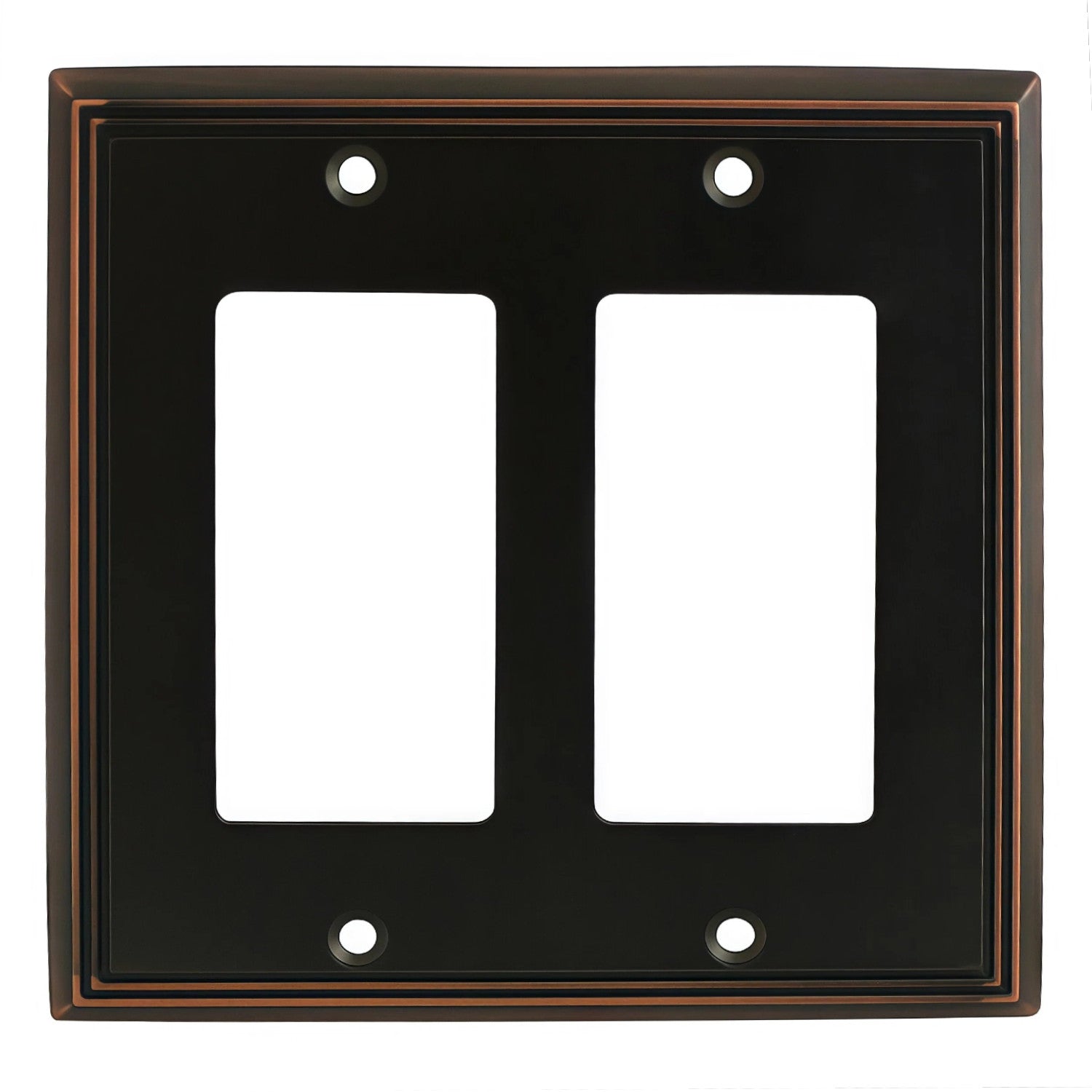 Cosmas 65088-ORB Oil Rubbed Bronze Double GFCI / Decora Wall Plate