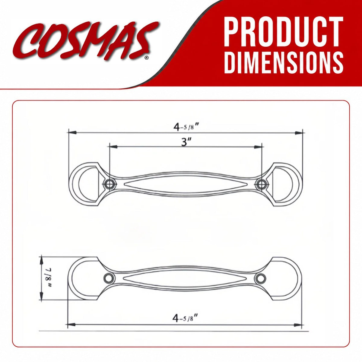 Cosmas 6632GC Gold Champagne Cabinet Pull
