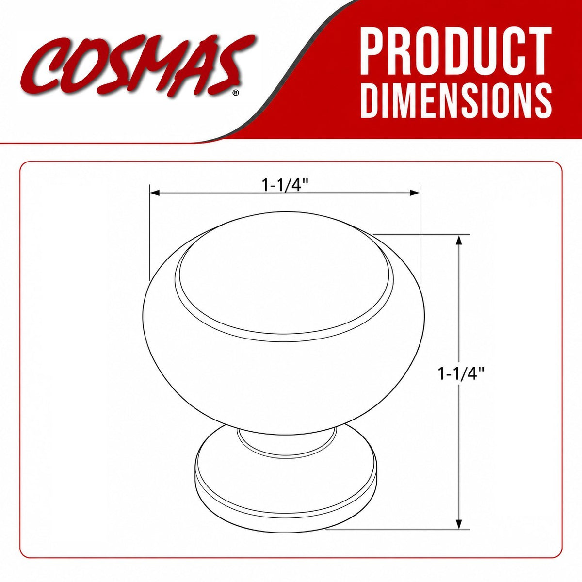 Cosmas 819ORB Oil Rubbed Bronze Ring Cabinet Knob