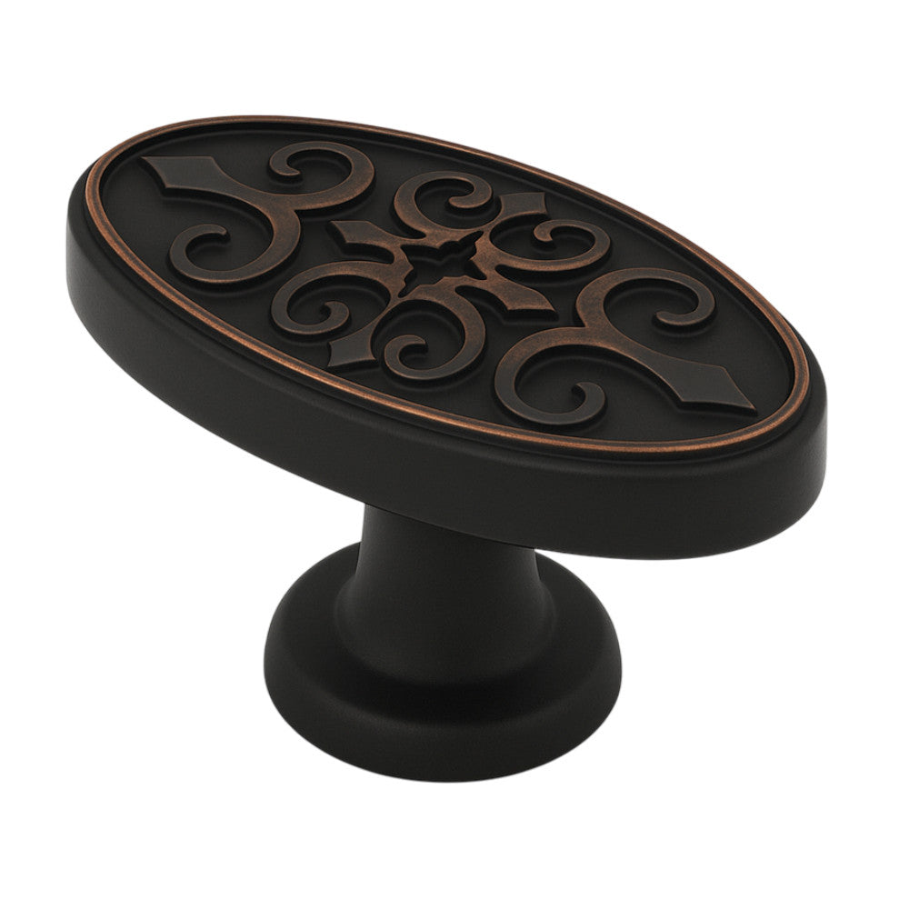 Cosmas 9133ORB Oil Rubbed Bronze Oval Cabinet Knob