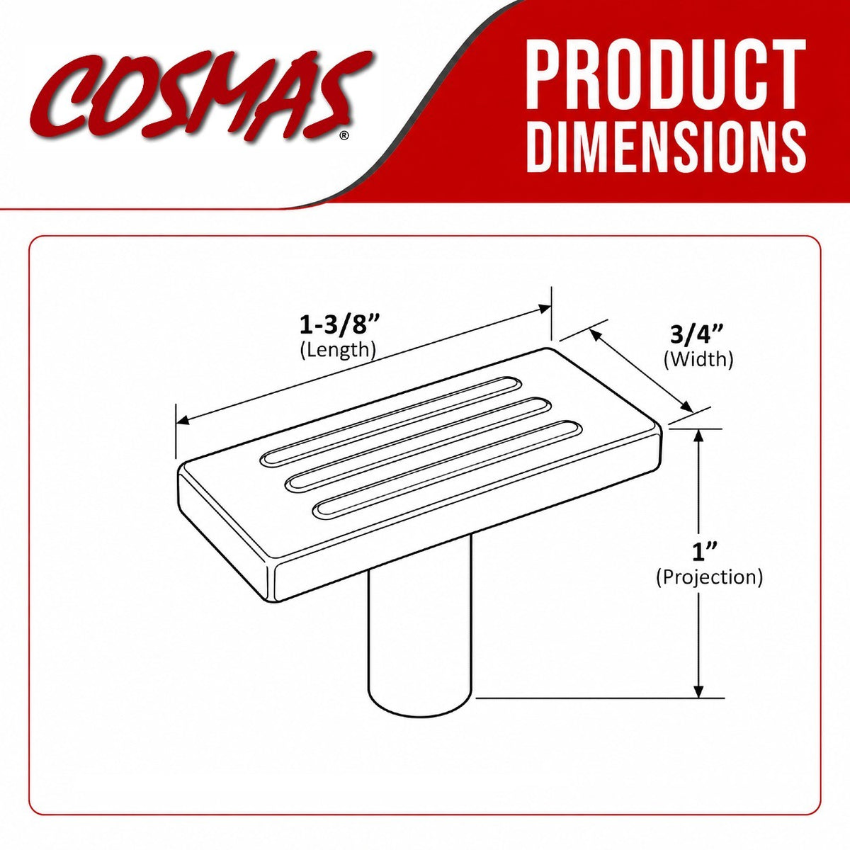 Cosmas 9604ORB Oil Rubbed Bronze Cabinet Knob