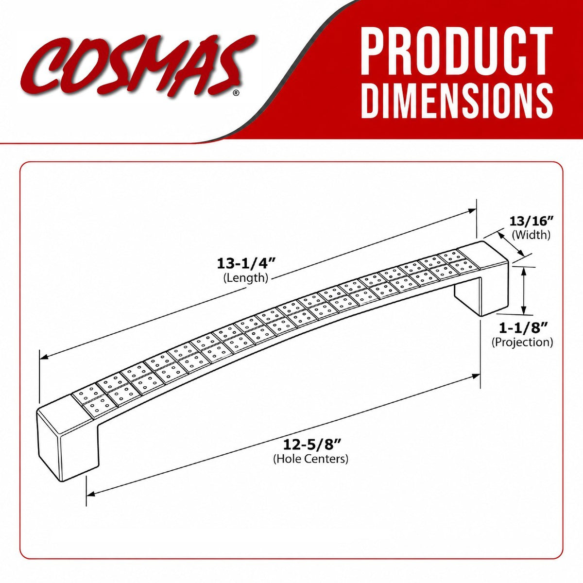 Cosmas 9752-320ORB Oil Rubbed Bronze Cabinet Pull