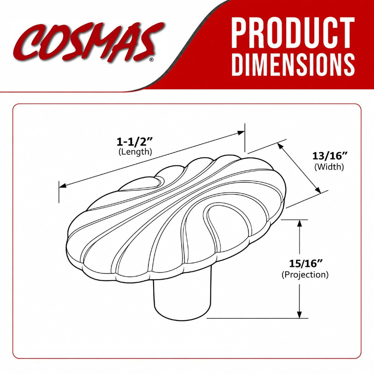 Cosmas 9901ORB Oil Rubbed Bronze Oval Cabinet Knob