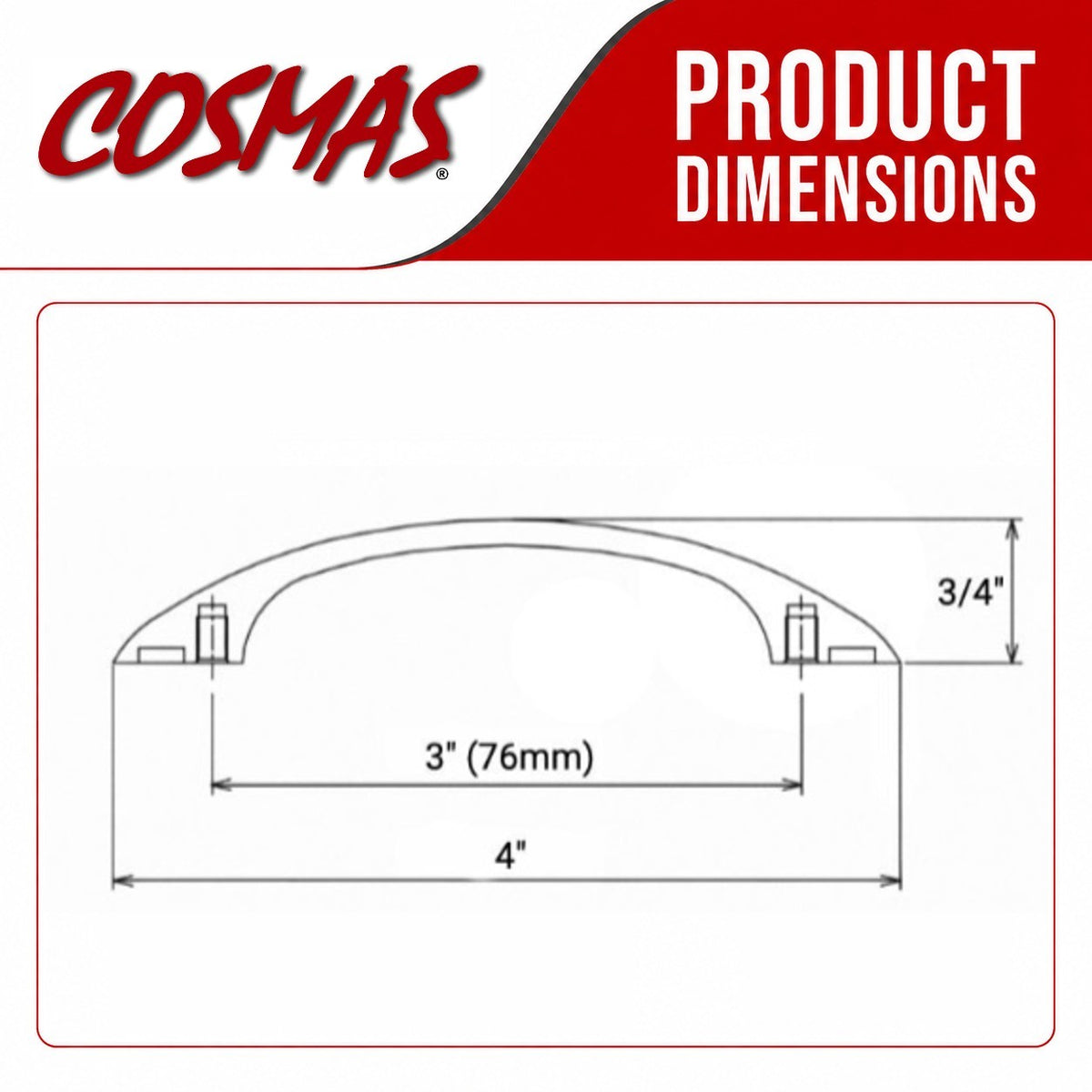 Cosmas 1387WN Weathered Nickel Cabinet Pull