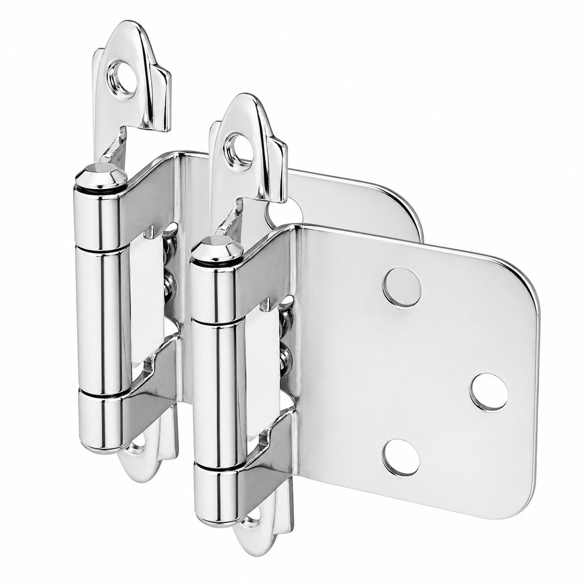 Cosmas 15539-CH Polished Chrome Hinge Variable Overlay (Pair)