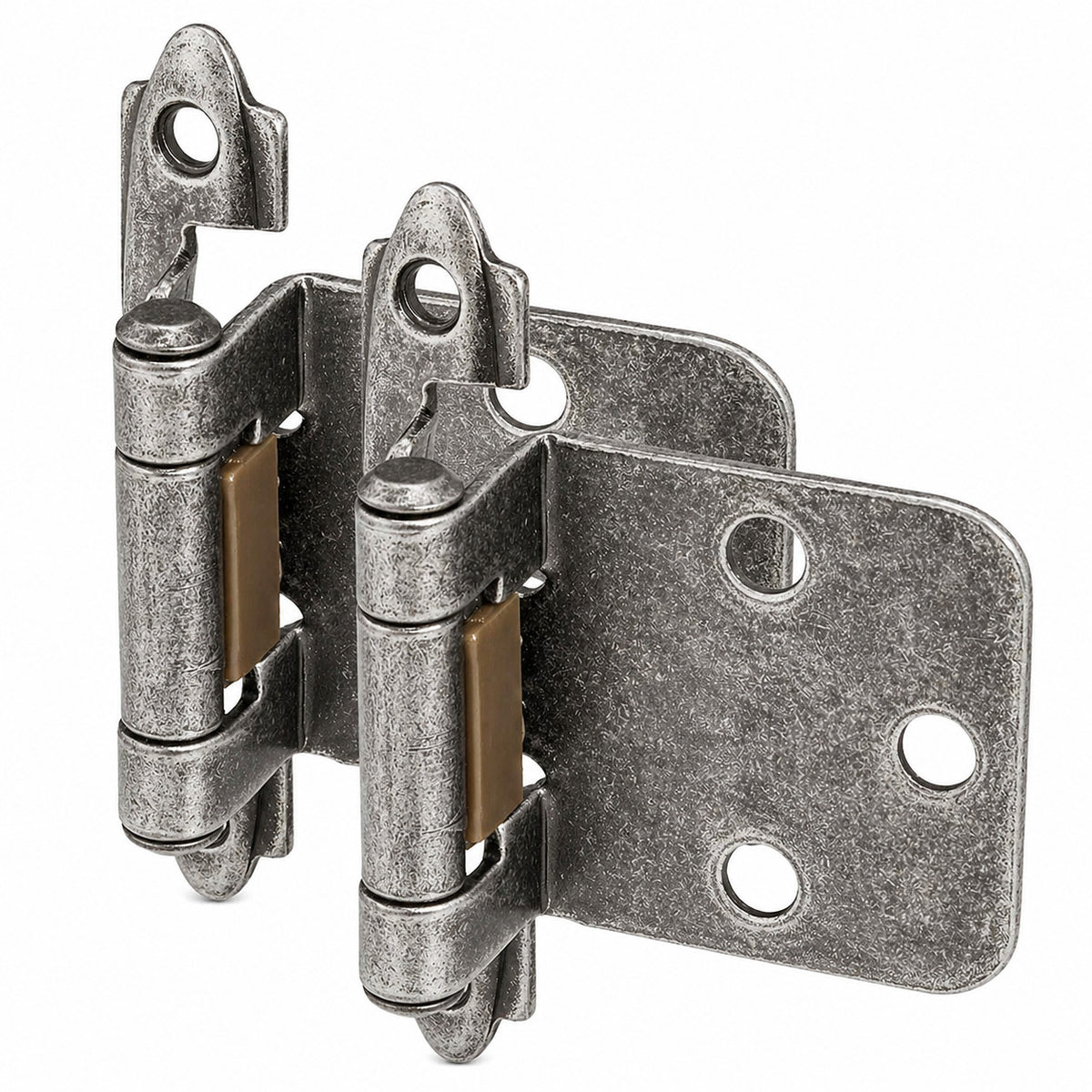 Cosmas 15539-WN Weathered Nickel Hinge Variable Overlay (Pair)