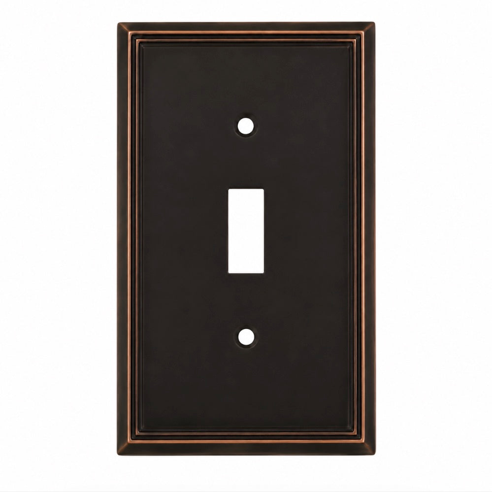 Cosmas 65003-ORB Oil Rubbed Bronze Single Toggle Switchplate Cover
