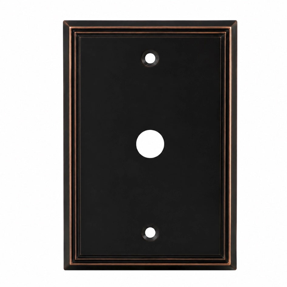 Cosmas 65093-ORB Oil Rubbed Bronze Single Cable Wall Plate