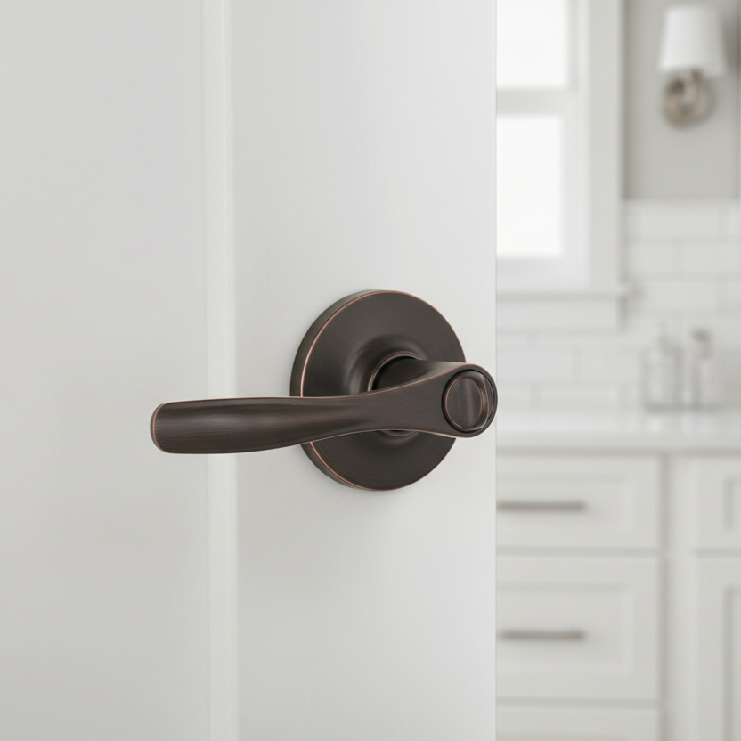 Cosmas 30 Series Oil Rubbed Bronze Privacy Door Lever