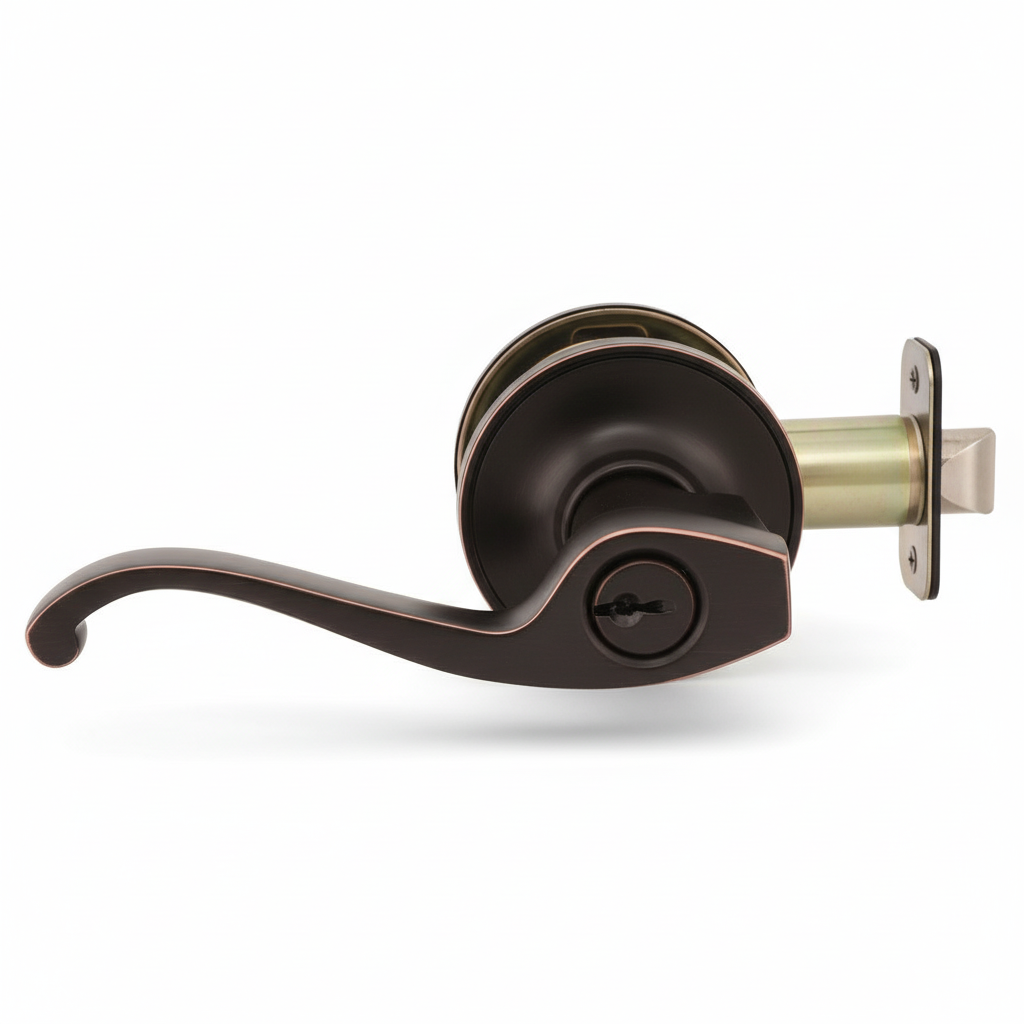 Cosmas 50 Series Oil Rubbed Bronze Entry Door Lever