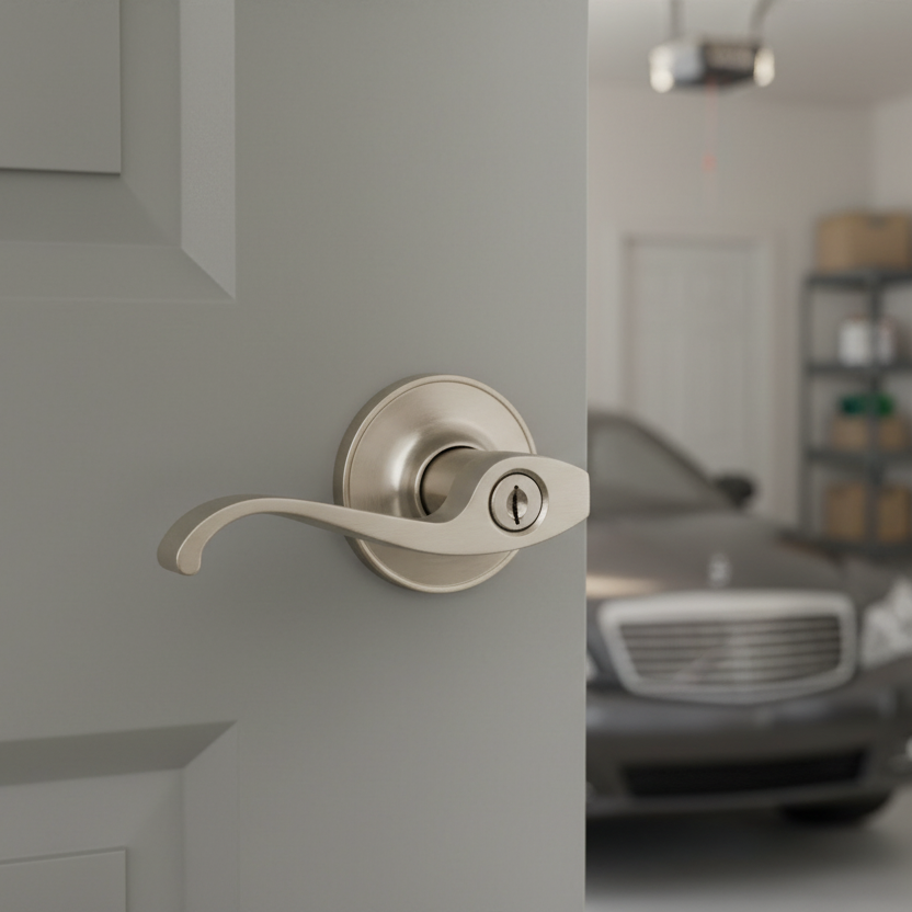 Cosmas 50 Series Satin Nickel Entry Door Lever