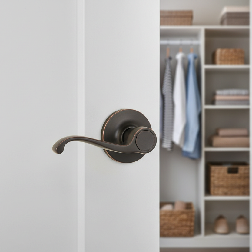Cosmas 50 Series Oil Rubbed Bronze Passage Door Lever